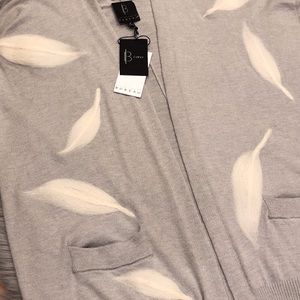 BOBEAU Open-Front Cardigan